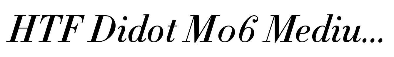 HTF Didot M06 Medium Italic